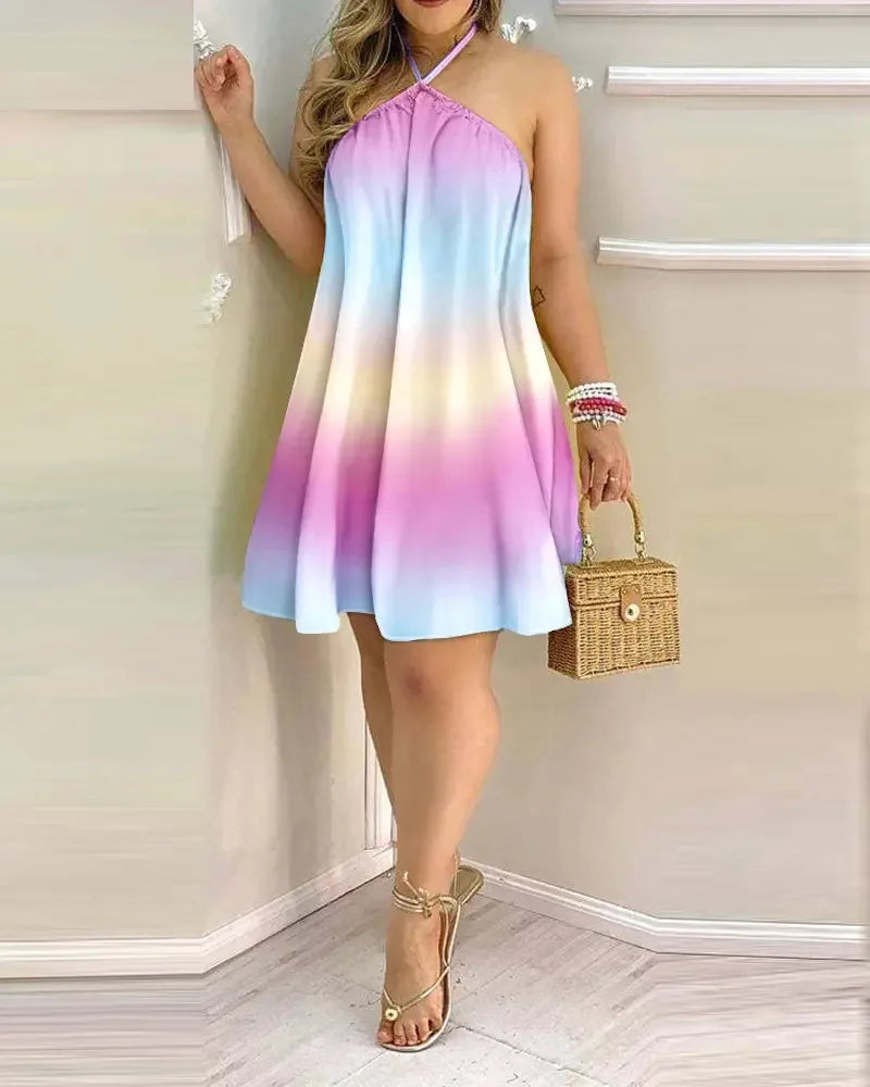 Flora Soul Halter Dress