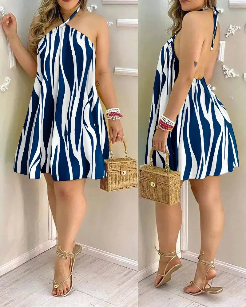Flora Soul Halter Dress