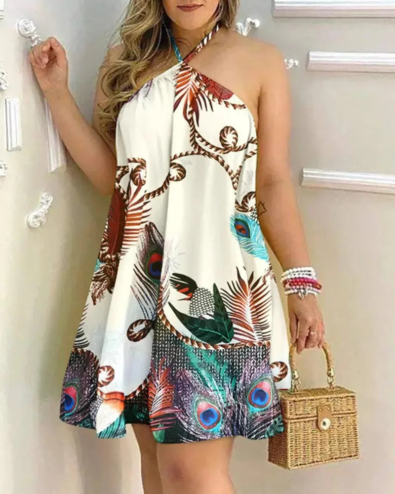 Flora Soul Halter Dress